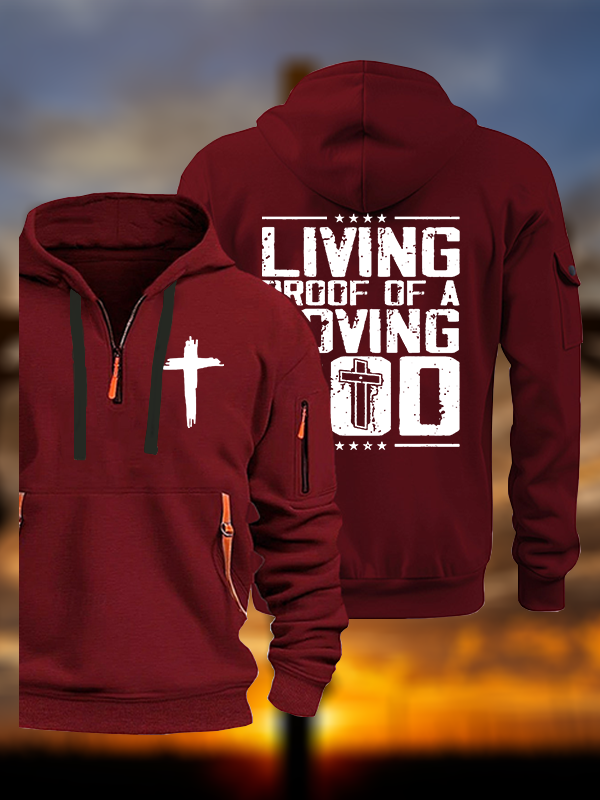 Living Proof Of A Loving God Jesus God Christian Zipper Hoodies