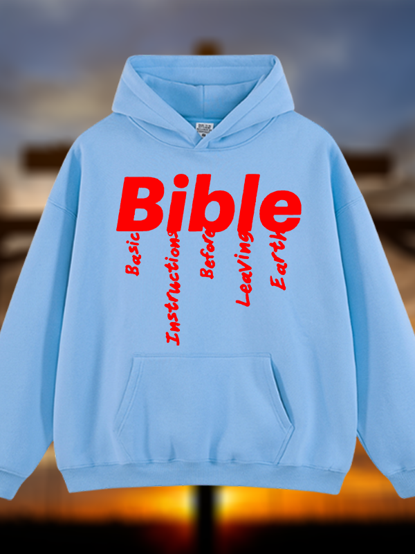 Bible Jesus God Christian Plush Fleece-Lined Hoodie