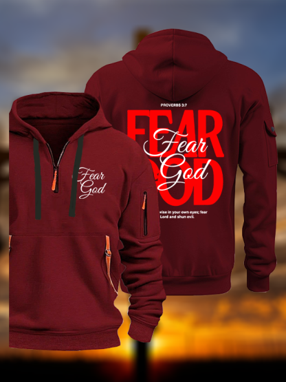 Fear God Jesus God Christian Zipper Hoodies