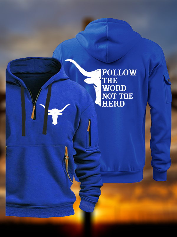Follow The Word Jesus God Christian Zipper Hoodies