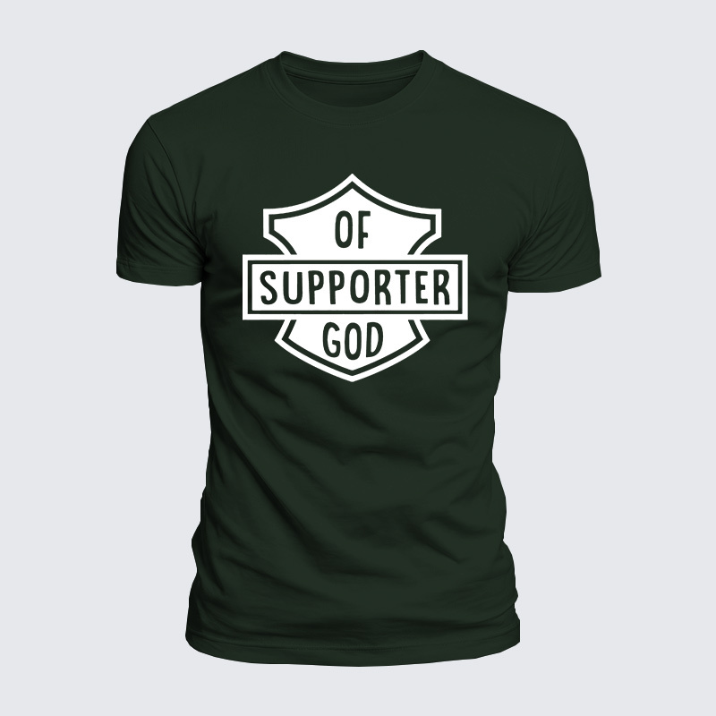 Of Support God Jesus God Christian  – Luxe Mercerized Interlock Cotton Tee
