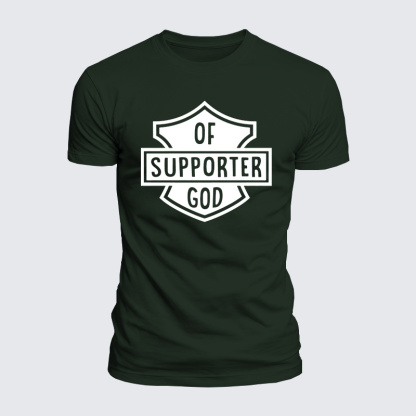 Of Support God Jesus God Christian  – Luxe Mercerized Interlock Cotton Tee