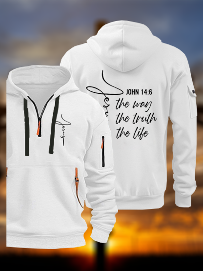 Jesus The Way The Truth The Life Jesus God Christian Zipper Hoodies