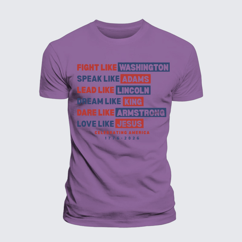 Love Like Jesus God Christian Premium Mercerized Cotton Tee