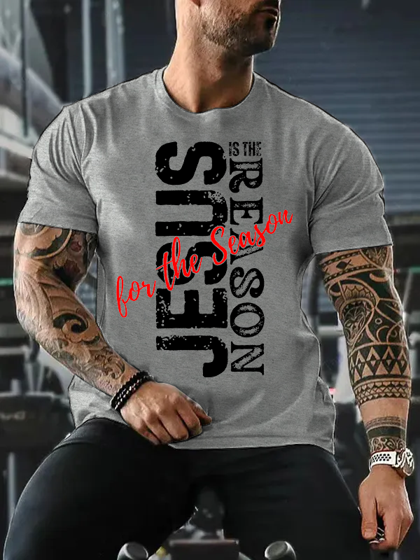 Jesus Is The Reason For The Season Jesus God Christian Cotton T-Shirt