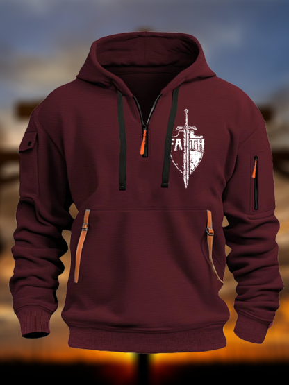 Warrior Of Faith Jesus God Christian Zipper Hoodies