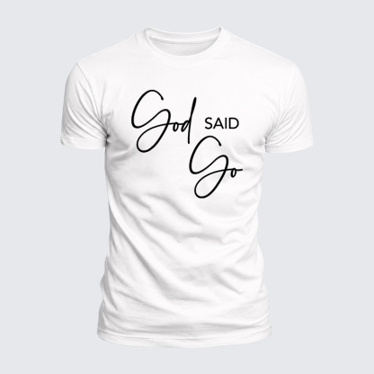 God Said Go Jesus God Christian  – Luxe Mercerized Interlock Cotton Tee