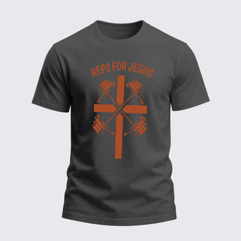 Heavyweight Cotton Tee - Reps For Jesus