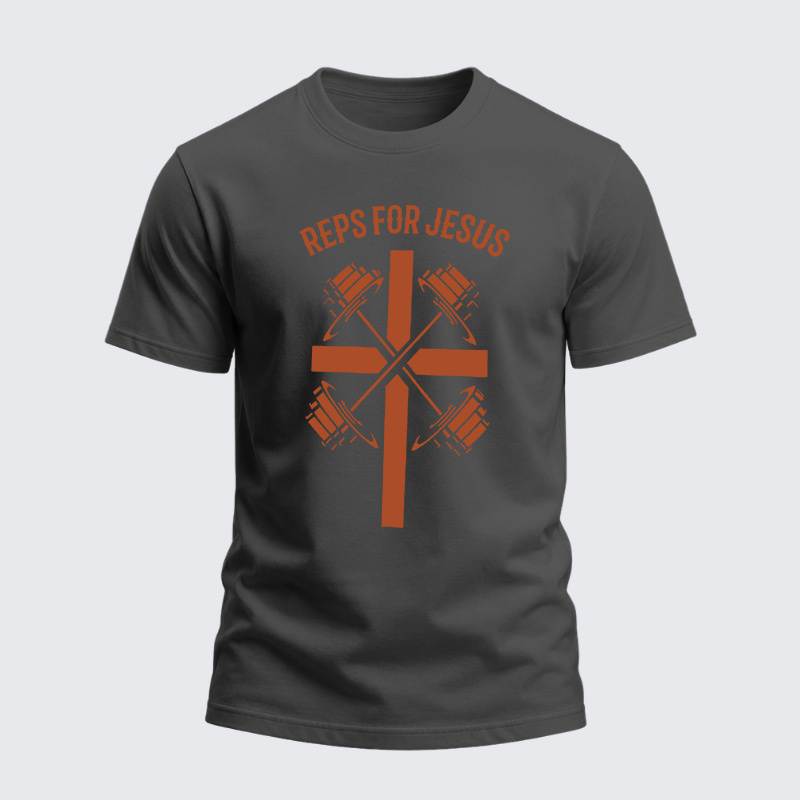 Heavyweight Cotton Tee - Reps For Jesus