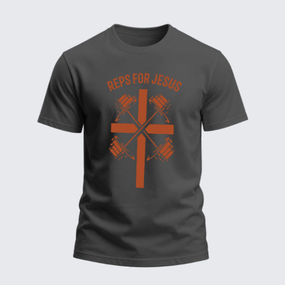 Heavyweight Cotton Tee - Reps For Jesus