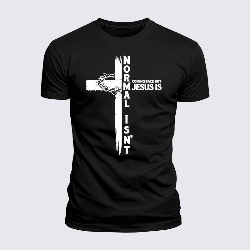 Normal Isn't Jesus God Christian  – Luxe Mercerized Interlock Cotton Tee