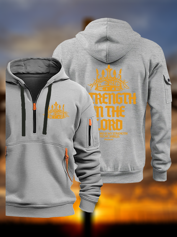 Strength In The Lord Jesus God Christian Zipper Hoodies