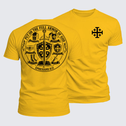 Luxe Mercerized Cotton Tee - Put On The Full Armor Of God – Ephesians 6:11