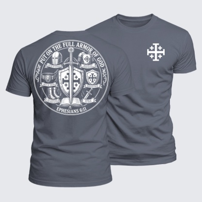 Luxe Mercerized Cotton Tee - Put On The Full Armor Of God – Ephesians 6:11
