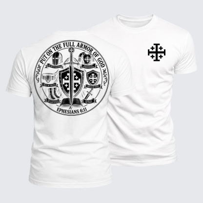 Luxe Mercerized Cotton Tee - Put On The Full Armor Of God – Ephesians 6:11