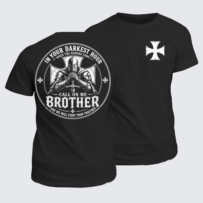 Classic Cotton Tee - Call On Me Brother – Knights of Faith