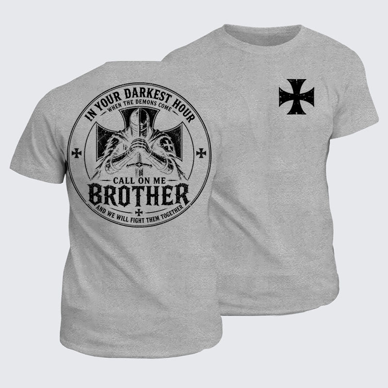 Classic Cotton Tee - Call On Me Brother – Knights of Faith