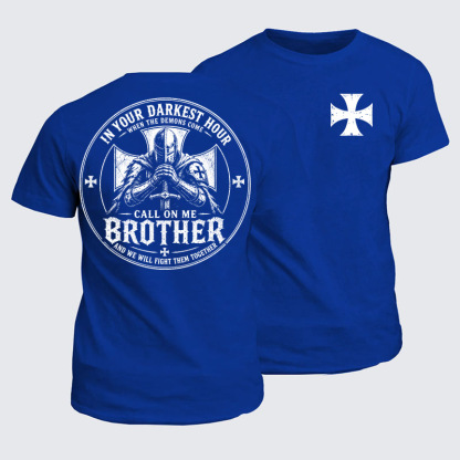 Classic Cotton Tee - Call On Me Brother – Knights of Faith
