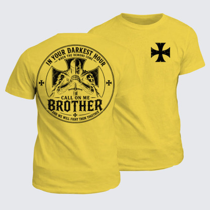 Classic Cotton Tee - Call On Me Brother – Knights of Faith