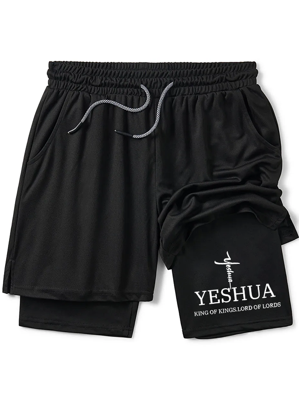 Yeshua King Of Kings Lord Of Lords Christian Performance Shorts