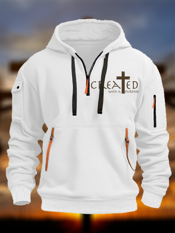Created with a Purpose  Zipper Hoodies