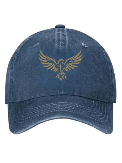 Wings Like Eagles Cross Christian Hat