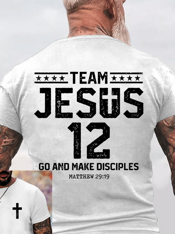 Team Jesus 12 Christian Cotton T-Shirt