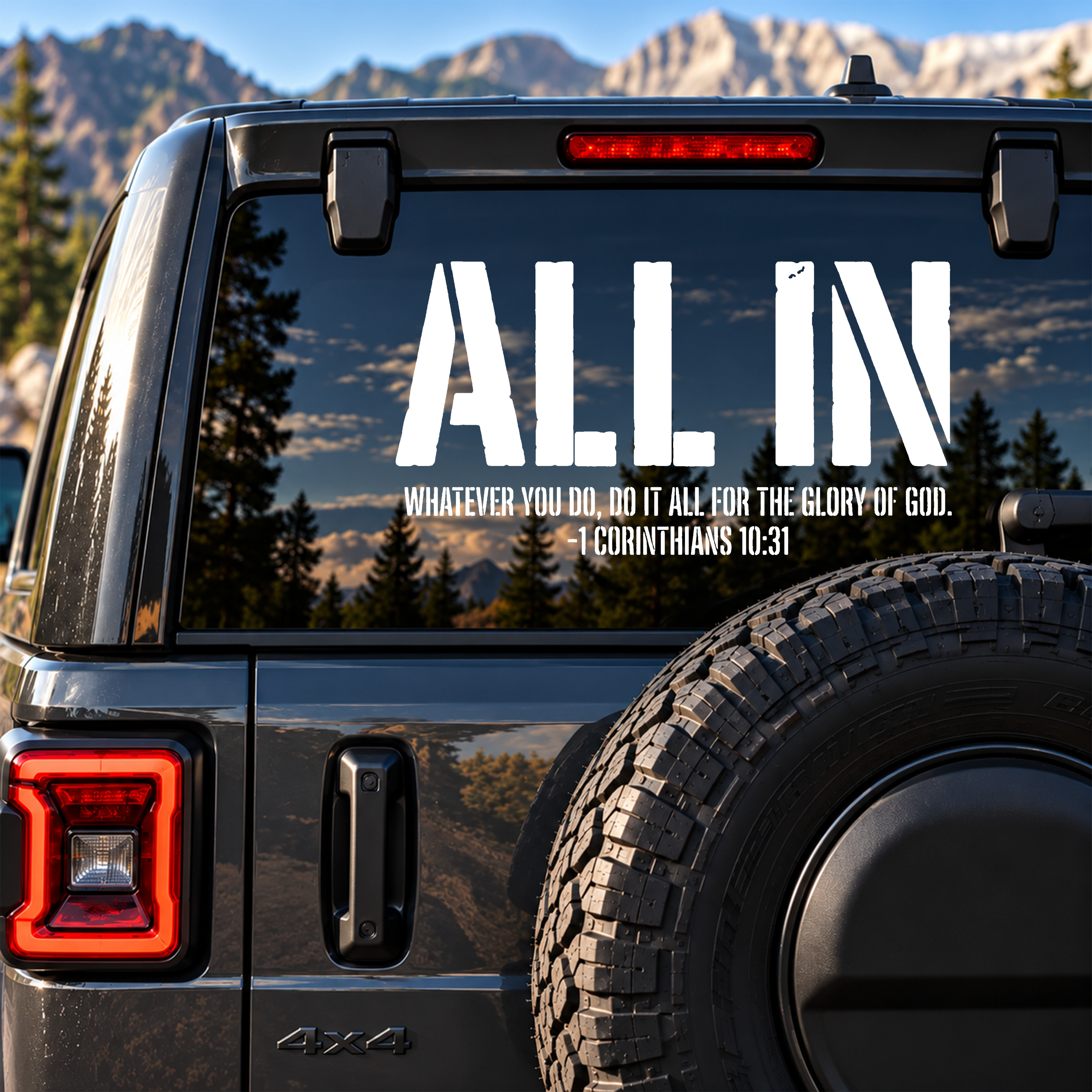 Car & Truck Vinyl Decals   - All In 1 Corinthians 10:31   