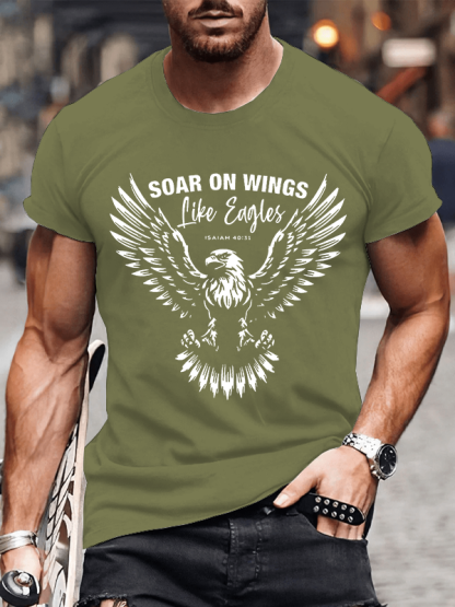 Soar On Wings Christian Cotton T-Shirt