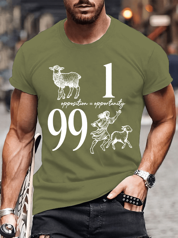 Opposition And Opportunity Christian Cotton T-Shirt