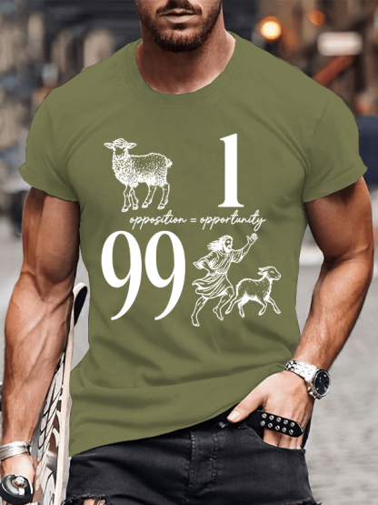 Opposition And Opportunity Christian Cotton T-Shirt