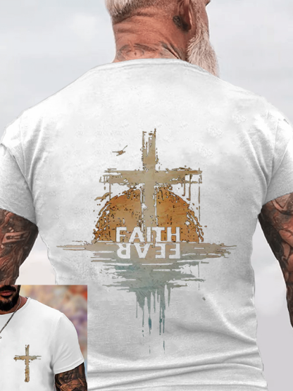 Faith over Fear Christian Cotton T-Shirt