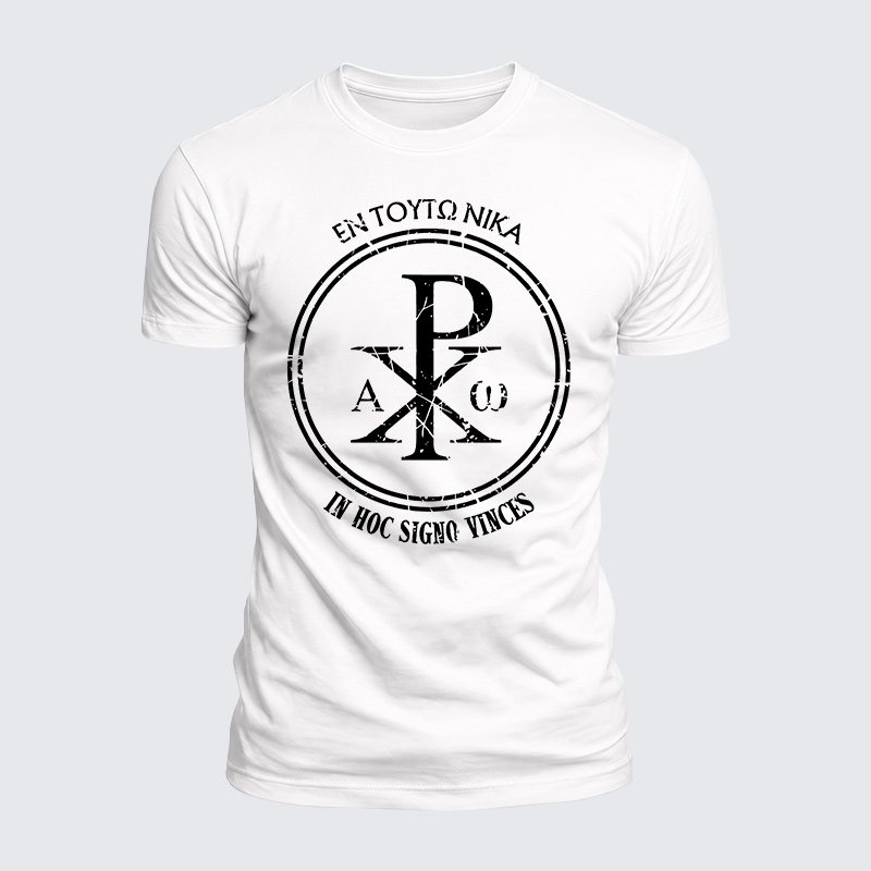 In This Sign Conquer Jesus God Christian  – Luxe Mercerized Interlock Cotton Tee