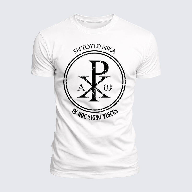 In This Sign Conquer Jesus God Christian  – Luxe Mercerized Interlock Cotton Tee