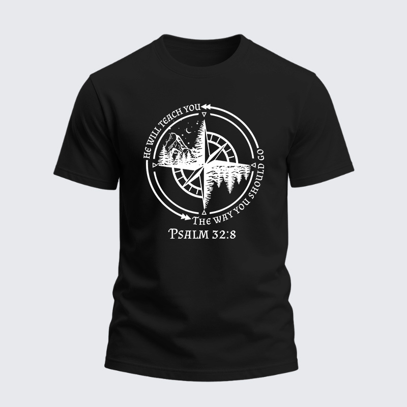 Man Of God Husband Dad Jesus God Christian Cotton T-Shirt
