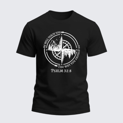 Heavyweight Cotton Tee - God Guides Christian