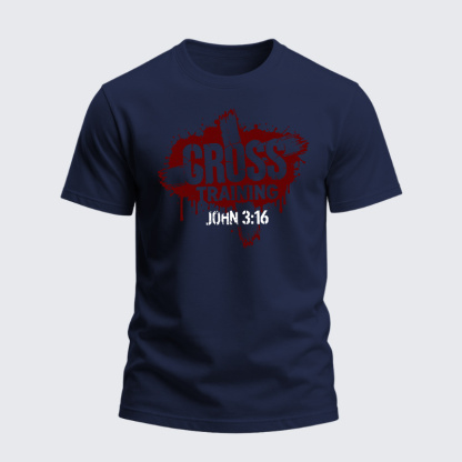 Heavyweight Cotton Tee - Christian Cross
