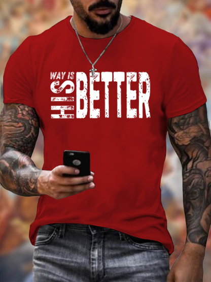 His Way Is Better Jesus God Christian Cotton T-Shirt