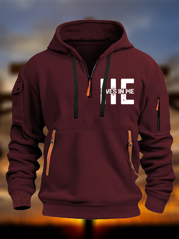 He Lives In Me Jesus God Christian Zipper Hoodies