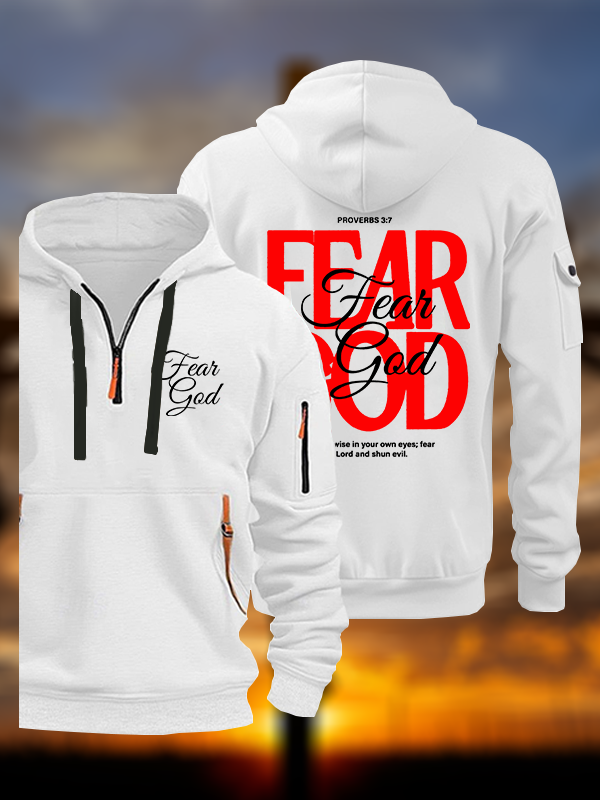 Fear God Jesus God Christian Zipper Hoodies