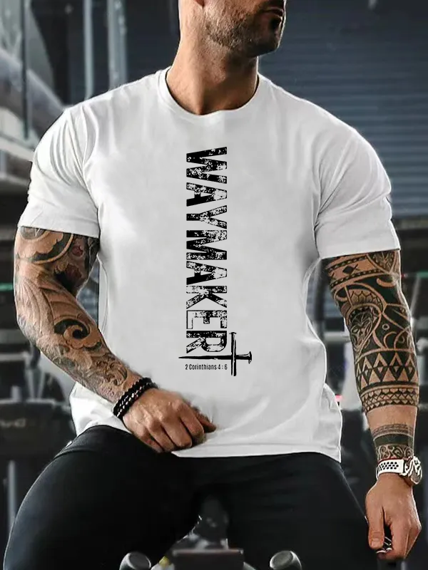 Waymaker Jesus God Christian Cotton T-Shirt