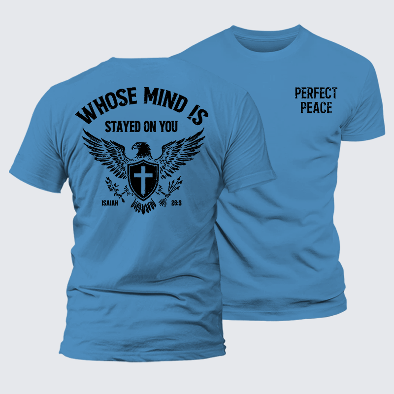 Perfect Peace Jesus God Christian Premium Mercerized Cotton Tee