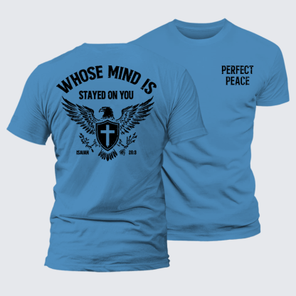 Perfect Peace Jesus God Christian Premium Mercerized Cotton Tee