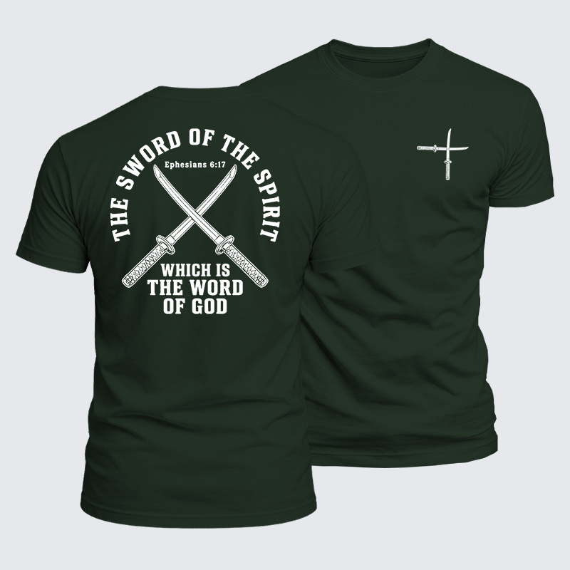 The Sword Of The Spirit Jesus God Christian  – Luxe Mercerized Interlock Cotton Tee