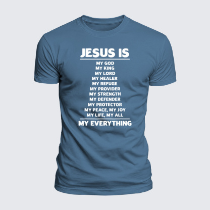 Jesus Is My Jesus God Christian  – Luxe Mercerized Interlock Cotton Tee