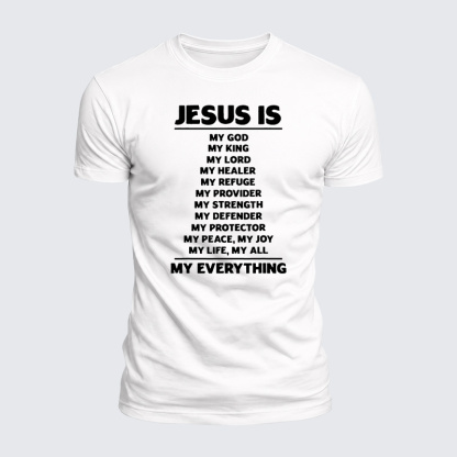 Jesus Is My Jesus God Christian  – Luxe Mercerized Interlock Cotton Tee