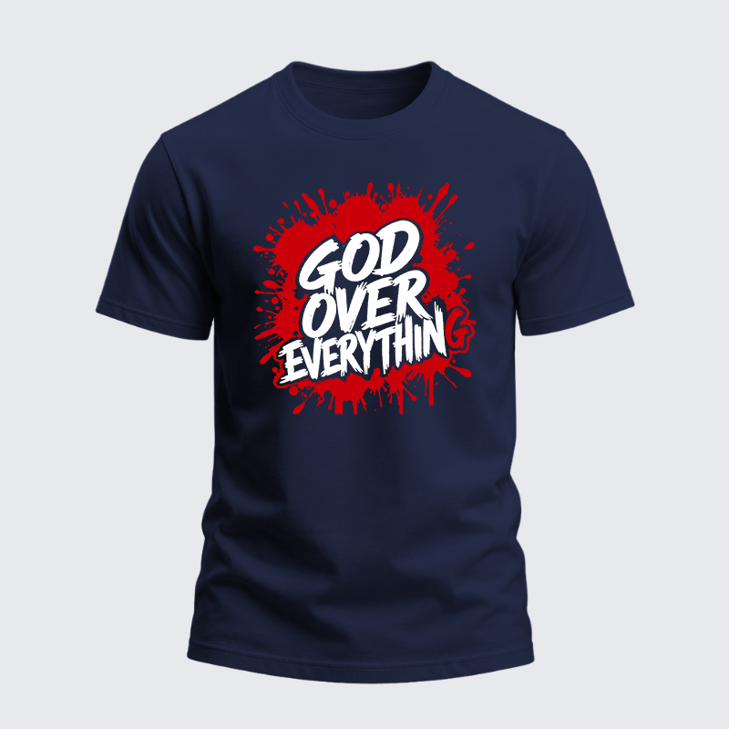 Heavyweight Cotton Tee - God Over Everything