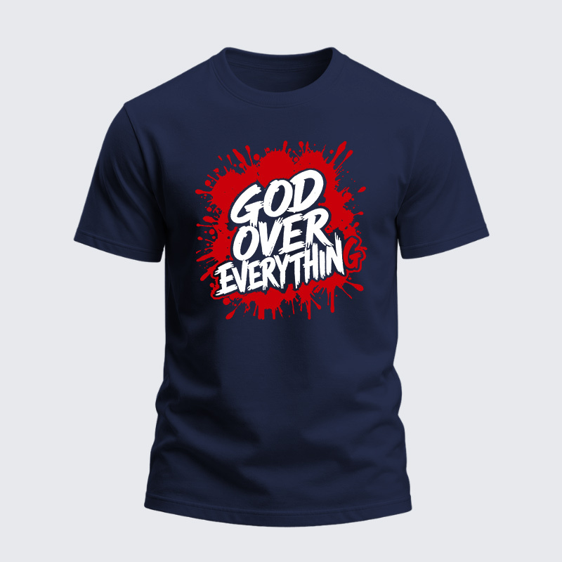 Heavyweight Cotton Tee - God Over Everything