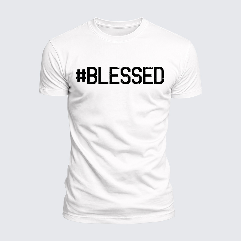 Blessed Jesus God Christian  – Luxe Mercerized Interlock Cotton Tee