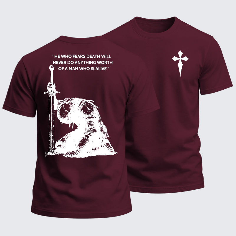 Heavyweight Cotton Tee - Holy Crusader Knight